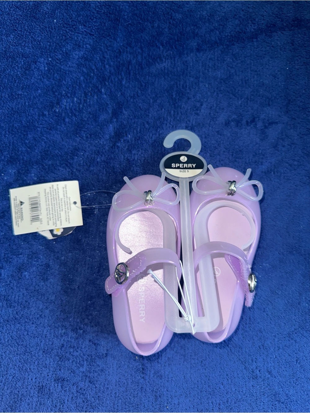 Sperry Toddler Girls Purple Pearl Jelly Mary Jane Sandals Size 5 NWT